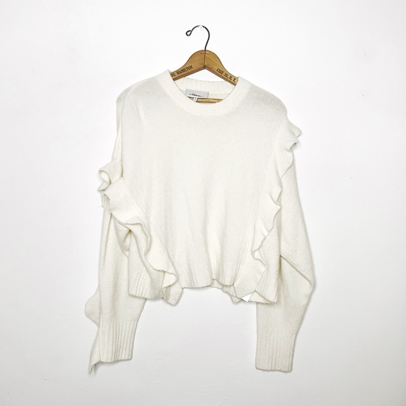 3.1 Phillip Lim | Cream Ruffle Sweater - Picture 4 of 8